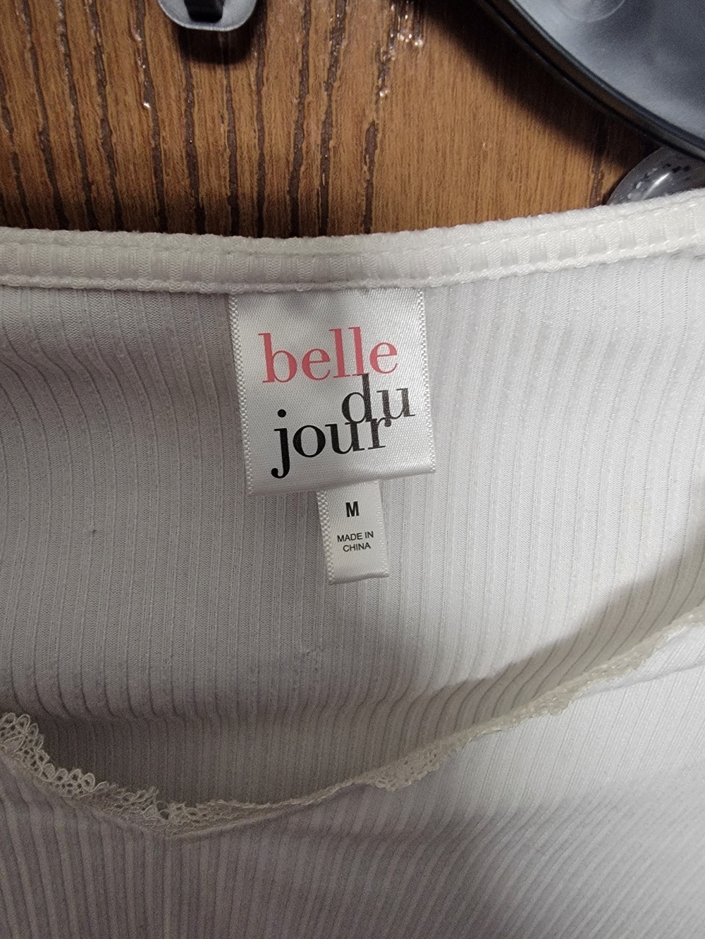 Belle Du Jour Women's Ribbed White Tank — Classic White Intimate
